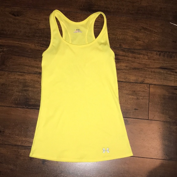 yellow athletic top